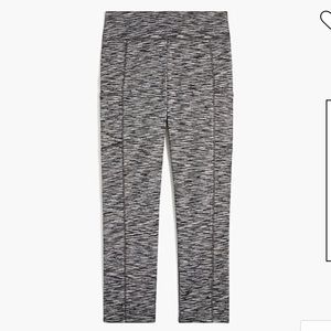 LIKE NEW J Crew Factory Cropped space-dyed leggings w side pocket Capri Medium